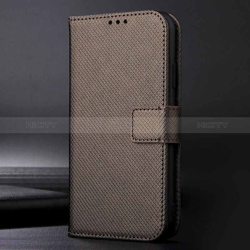 Custodia Portafoglio In Pelle Cover con Supporto BY1 per Nokia G21 Marrone