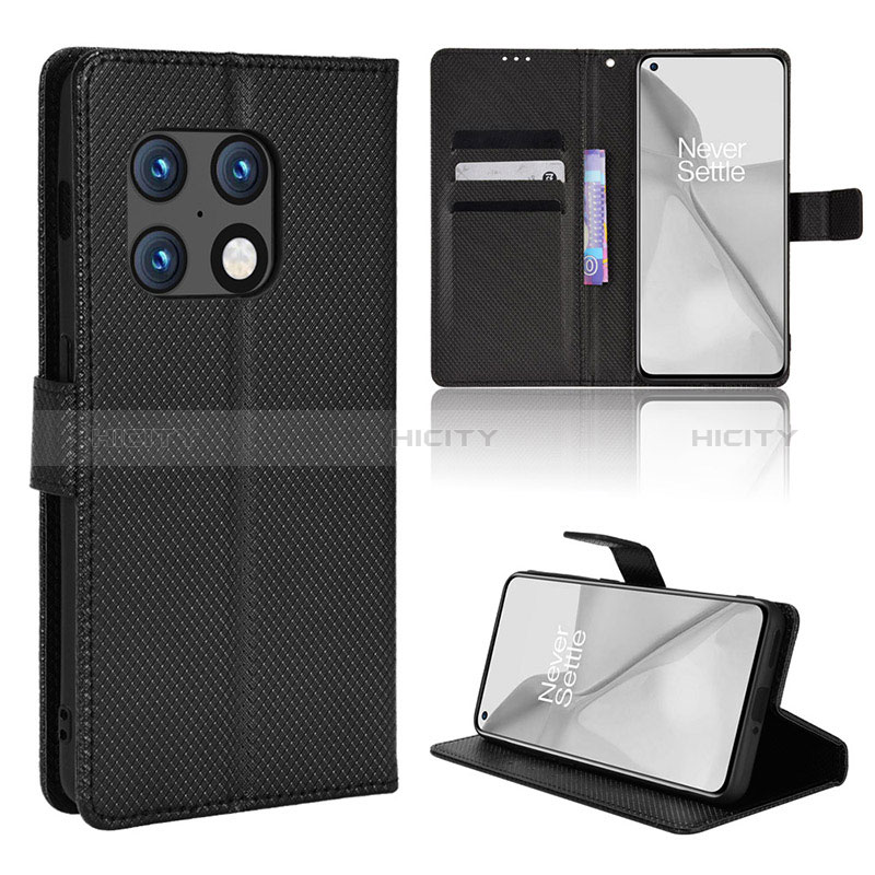 Custodia Portafoglio In Pelle Cover con Supporto BY1 per OnePlus 10 Pro 5G Nero