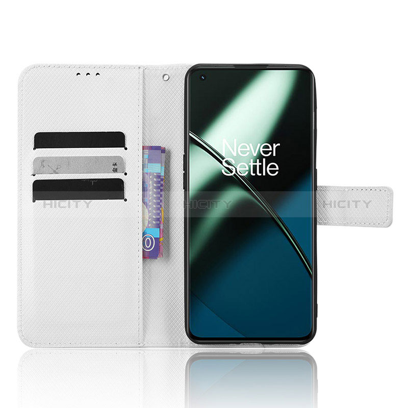 Custodia Portafoglio In Pelle Cover con Supporto BY1 per OnePlus 11R 5G