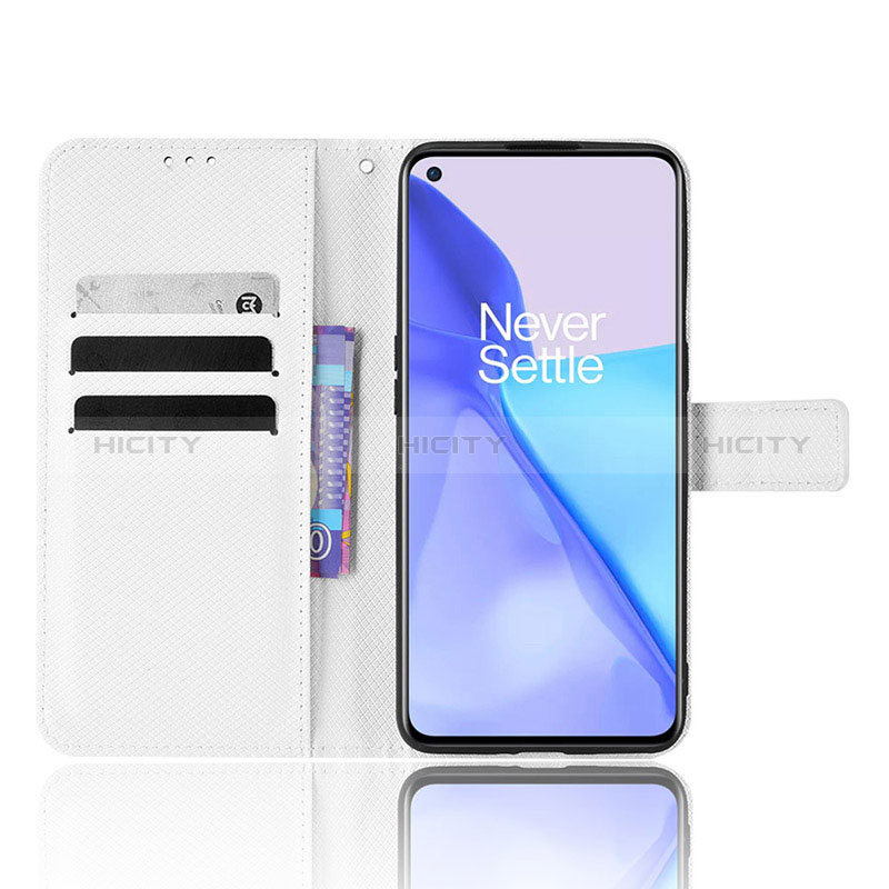 Custodia Portafoglio In Pelle Cover con Supporto BY1 per OnePlus 9 5G