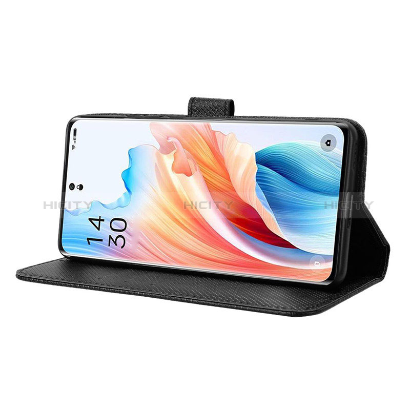 Custodia Portafoglio In Pelle Cover con Supporto BY1 per Oppo A2 Pro 5G