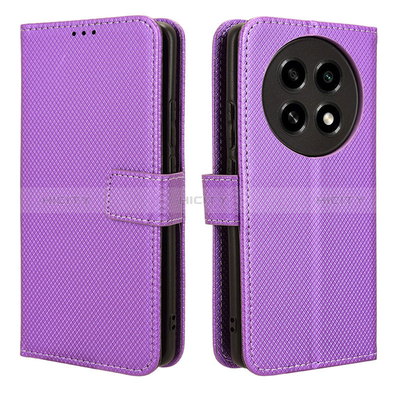 Custodia Portafoglio In Pelle Cover con Supporto BY1 per Oppo A2 Pro 5G Viola