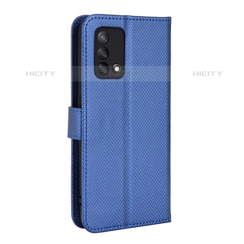 Custodia Portafoglio In Pelle Cover con Supporto BY1 per Oppo A74 4G Blu