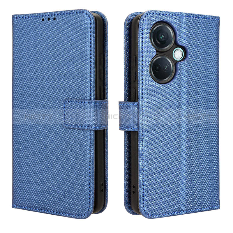 Custodia Portafoglio In Pelle Cover con Supporto BY1 per Oppo K11 5G Blu