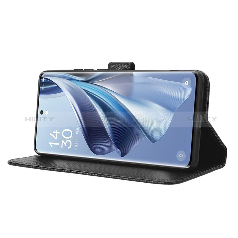 Custodia Portafoglio In Pelle Cover con Supporto BY1 per Oppo Reno10 Pro+ Plus 5G