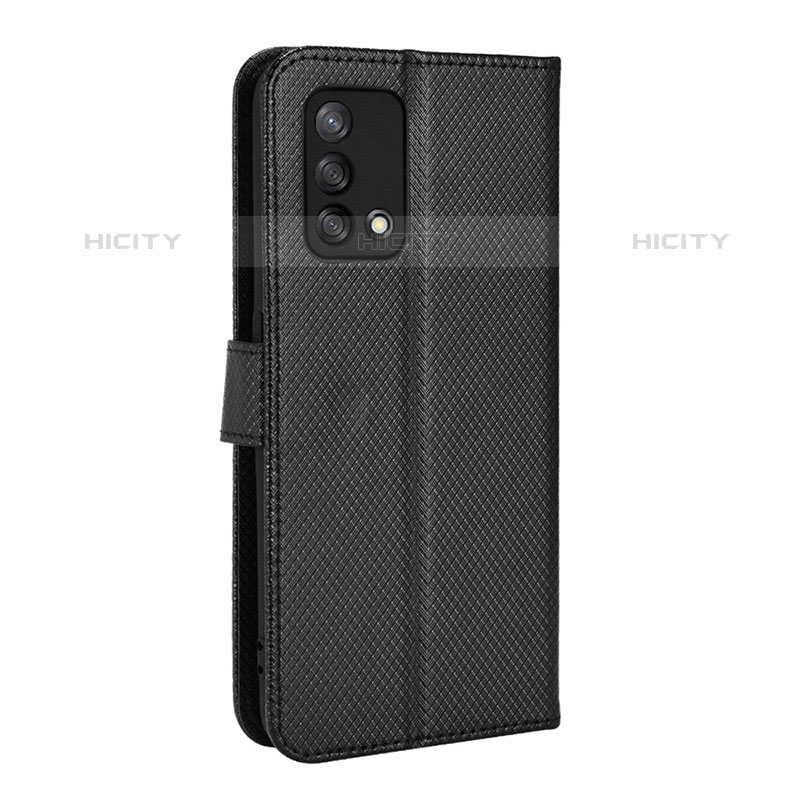 Custodia Portafoglio In Pelle Cover con Supporto BY1 per Oppo Reno6 Lite Nero