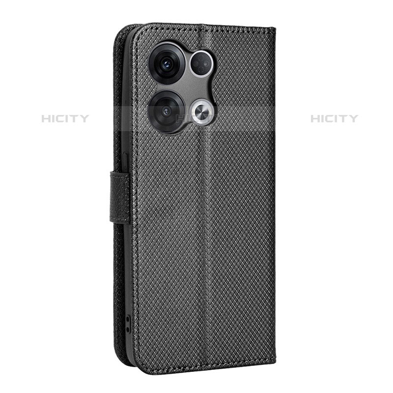 Custodia Portafoglio In Pelle Cover con Supporto BY1 per Oppo Reno9 Pro 5G Nero