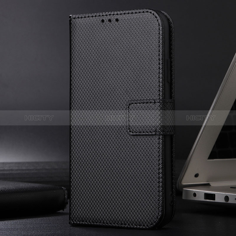 Custodia Portafoglio In Pelle Cover con Supporto BY1 per Samsung Galaxy A02s Nero