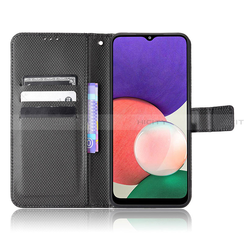 Custodia Portafoglio In Pelle Cover con Supporto BY1 per Samsung Galaxy A22 5G