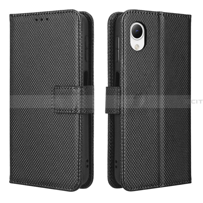 Custodia Portafoglio In Pelle Cover con Supporto BY1 per Samsung Galaxy A23 5G SC-56C Nero