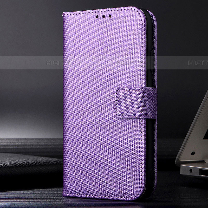 Custodia Portafoglio In Pelle Cover con Supporto BY1 per Samsung Galaxy F23 5G Viola