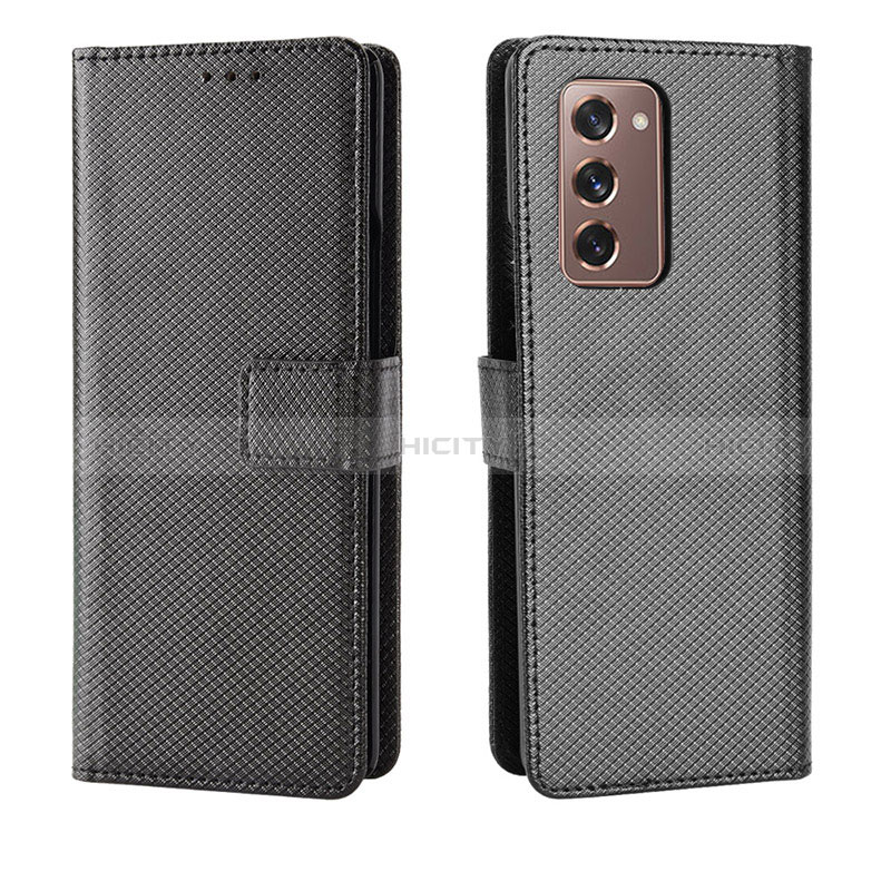 Custodia Portafoglio In Pelle Cover con Supporto BY1 per Samsung Galaxy Z Fold2 5G