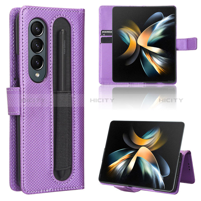 Custodia Portafoglio In Pelle Cover con Supporto BY1 per Samsung Galaxy Z Fold3 5G