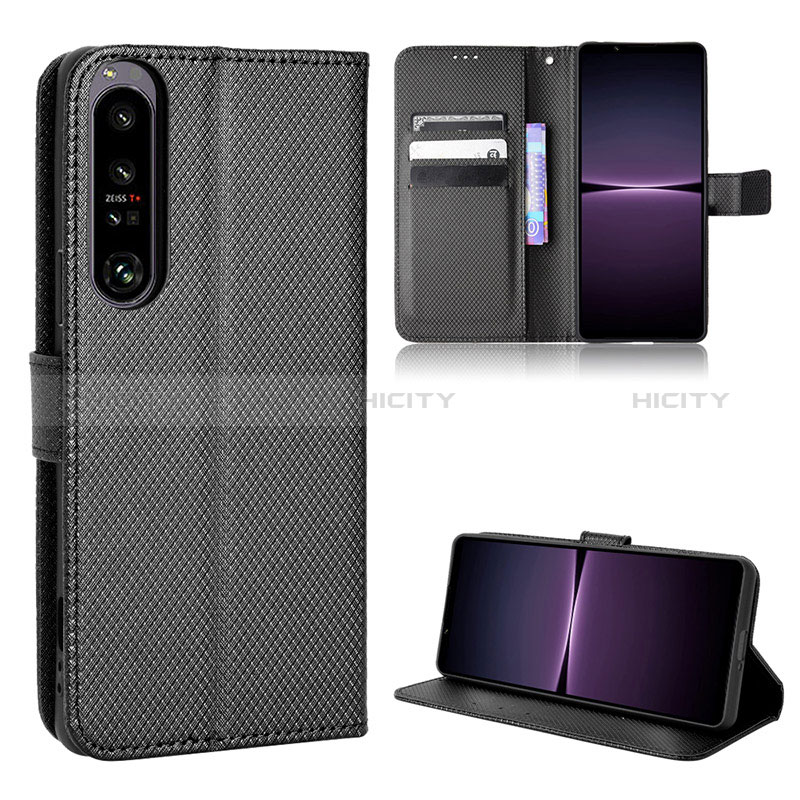 Custodia Portafoglio In Pelle Cover con Supporto BY1 per Sony Xperia 1 IV