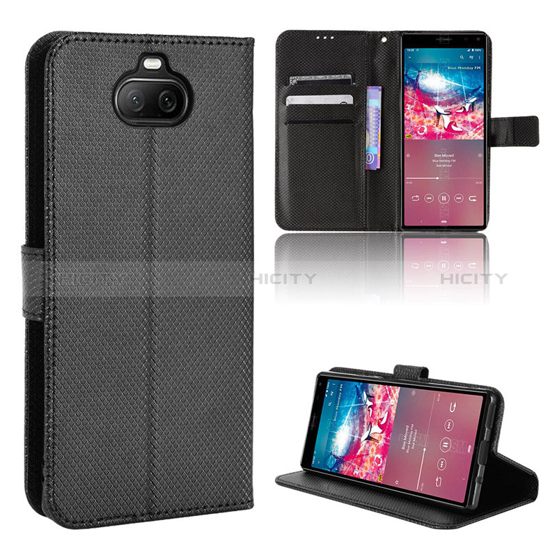 Custodia Portafoglio In Pelle Cover con Supporto BY1 per Sony Xperia 8 Lite