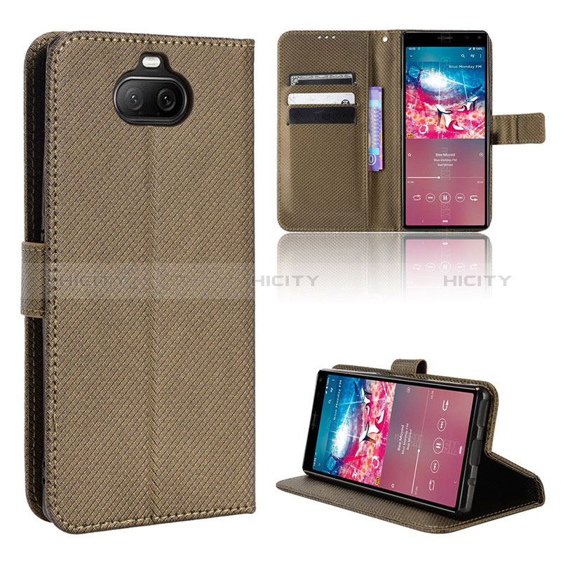 Custodia Portafoglio In Pelle Cover con Supporto BY1 per Sony Xperia 8 Lite