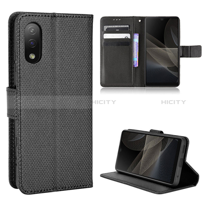 Custodia Portafoglio In Pelle Cover con Supporto BY1 per Sony Xperia Ace II