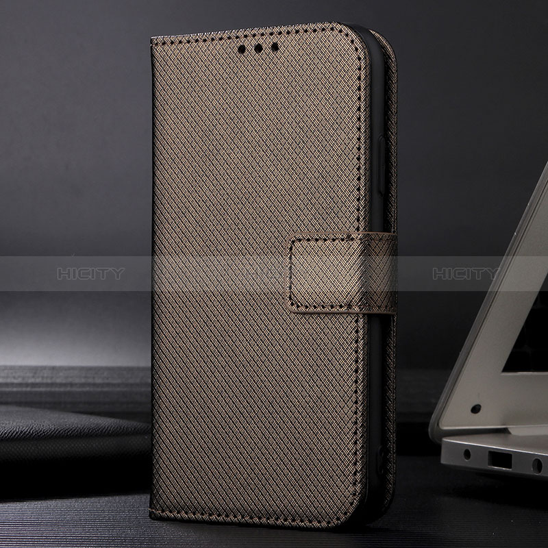 Custodia Portafoglio In Pelle Cover con Supporto BY1 per Xiaomi Mi 10i 5G Marrone