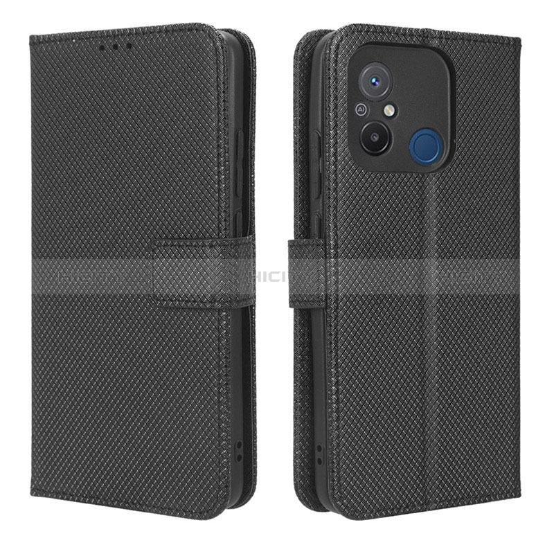 Custodia Portafoglio In Pelle Cover con Supporto BY1 per Xiaomi Poco C55 Nero