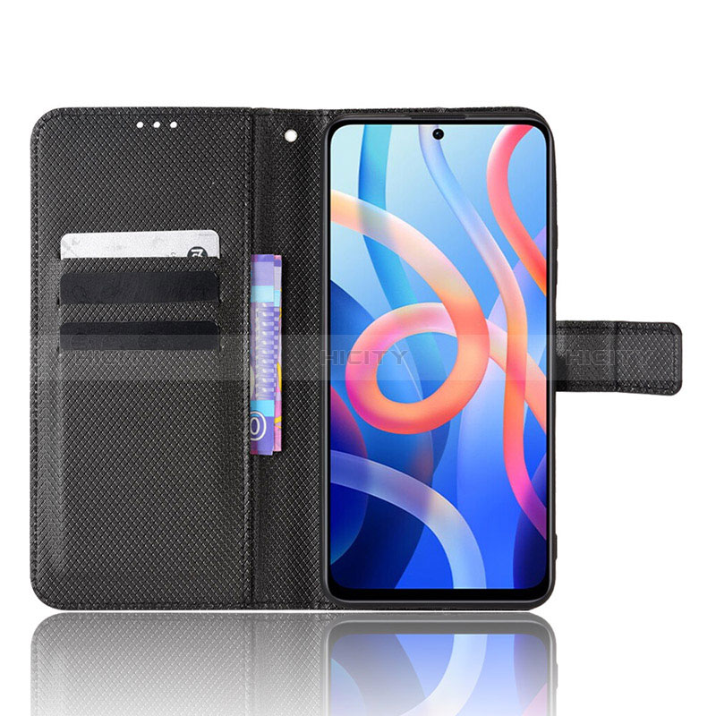 Custodia Portafoglio In Pelle Cover con Supporto BY1 per Xiaomi Poco M4 Pro 5G