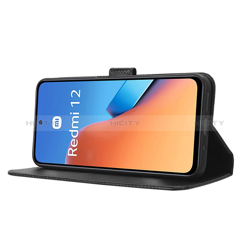 Custodia Portafoglio In Pelle Cover con Supporto BY1 per Xiaomi Redmi 12 4G