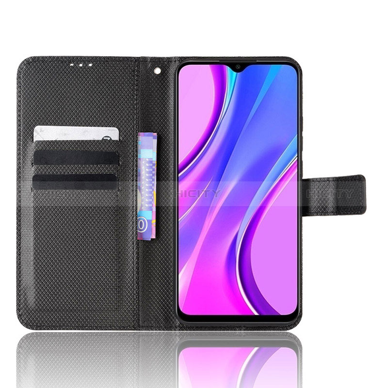 Custodia Portafoglio In Pelle Cover con Supporto BY1 per Xiaomi Redmi 9C NFC