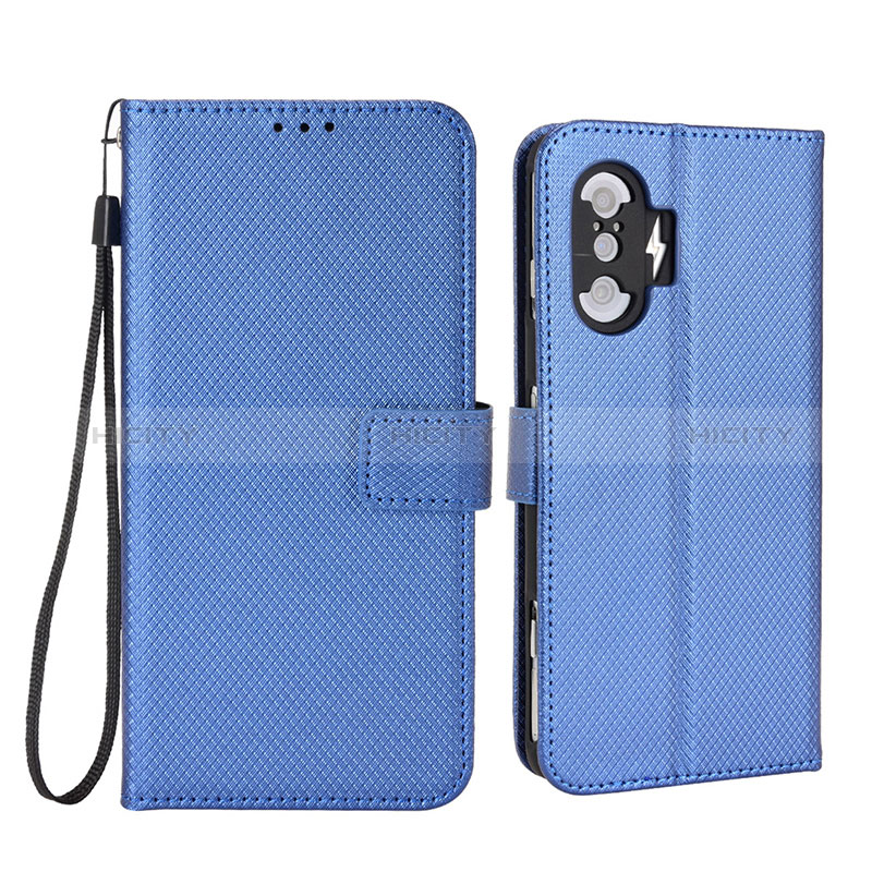 Custodia Portafoglio In Pelle Cover con Supporto BY1 per Xiaomi Redmi K40 Gaming 5G Blu