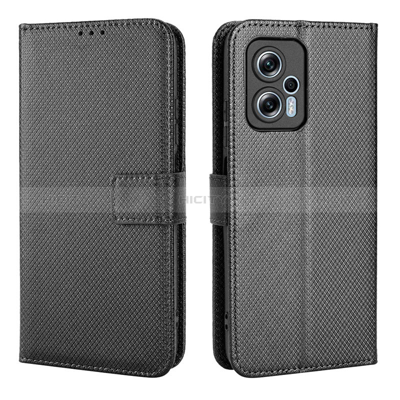 Custodia Portafoglio In Pelle Cover con Supporto BY1 per Xiaomi Redmi K50i 5G Nero