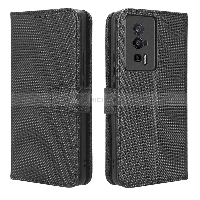 Custodia Portafoglio In Pelle Cover con Supporto BY1 per Xiaomi Redmi K60 5G Nero