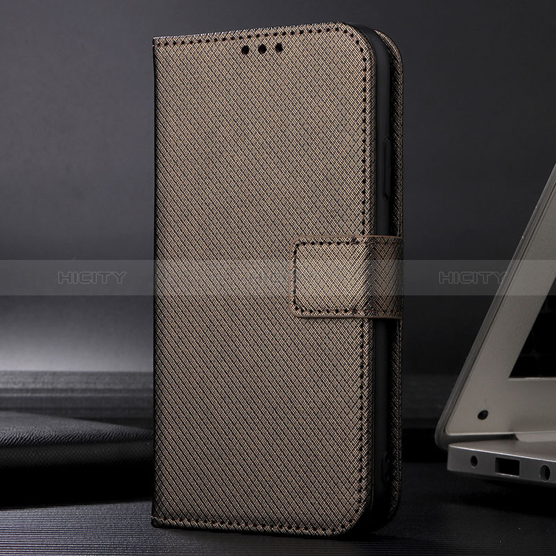 Custodia Portafoglio In Pelle Cover con Supporto BY1 per Xiaomi Redmi Note 11 SE 5G Marrone