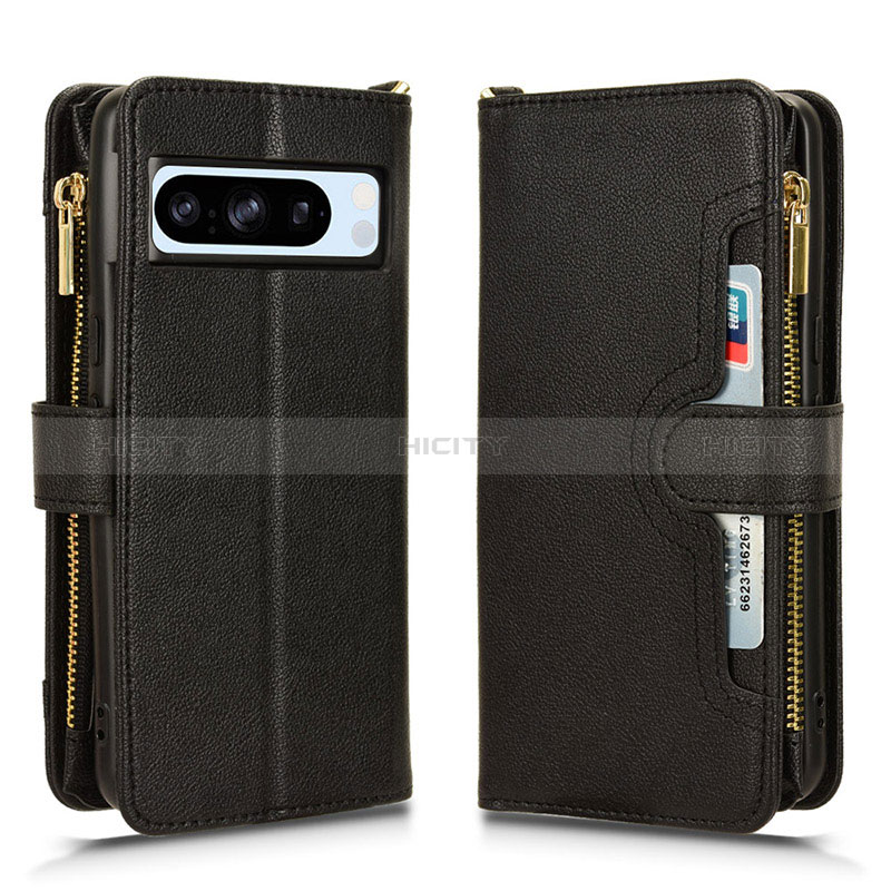 Custodia Portafoglio In Pelle Cover con Supporto BY2 per Google Pixel 8 Pro 5G Nero