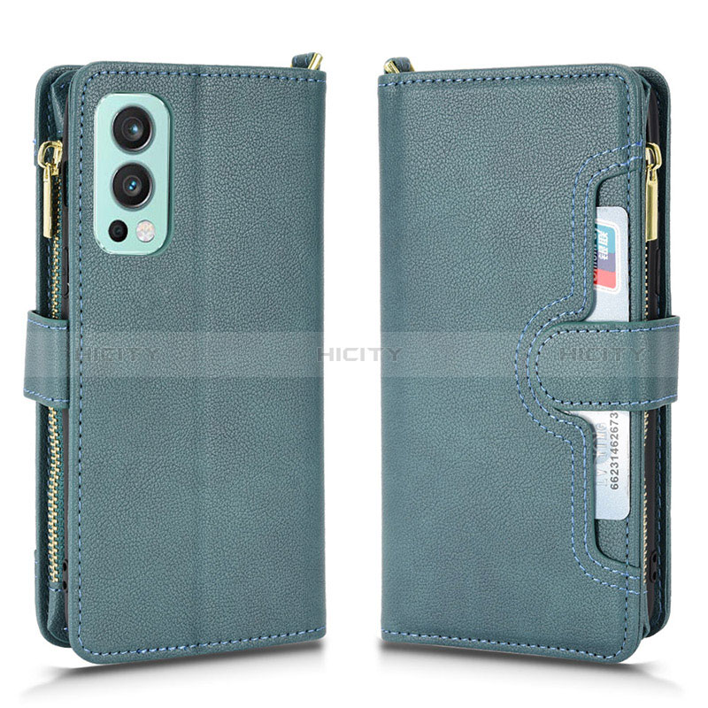 Custodia Portafoglio In Pelle Cover con Supporto BY2 per OnePlus Nord 2 5G