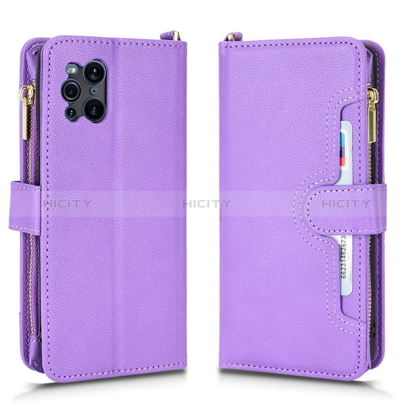 Custodia Portafoglio In Pelle Cover con Supporto BY2 per Oppo Find X3 5G