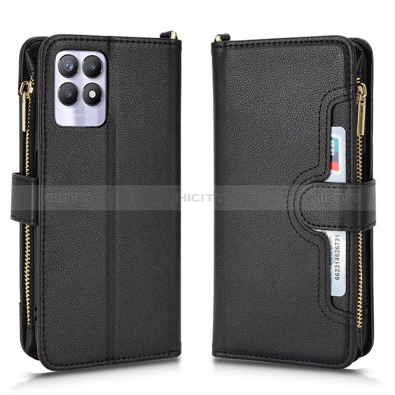 Custodia Portafoglio In Pelle Cover con Supporto BY2 per Realme 8i