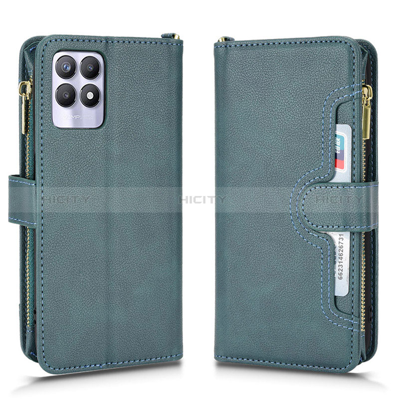 Custodia Portafoglio In Pelle Cover con Supporto BY2 per Realme 8i