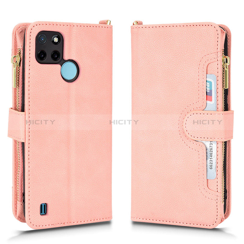 Custodia Portafoglio In Pelle Cover con Supporto BY2 per Realme C25Y India