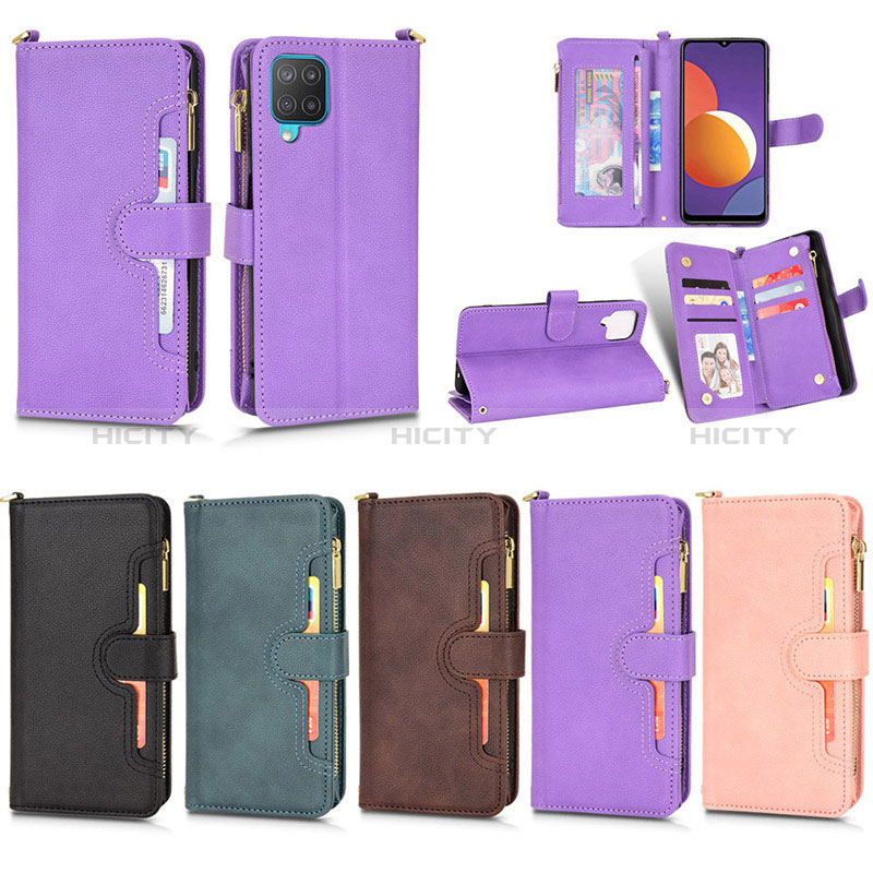 Custodia Portafoglio In Pelle Cover con Supporto BY2 per Samsung Galaxy A12