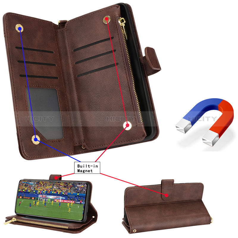 Custodia Portafoglio In Pelle Cover con Supporto BY2 per Samsung Galaxy Note 20 Ultra 5G