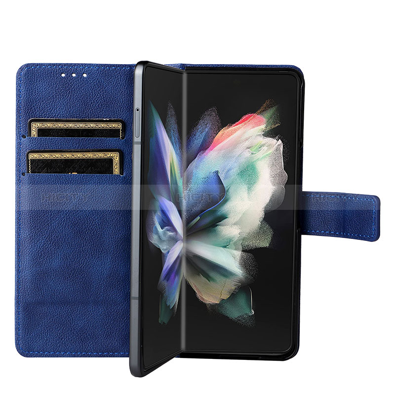 Custodia Portafoglio In Pelle Cover con Supporto BY2 per Samsung Galaxy Z Fold3 5G