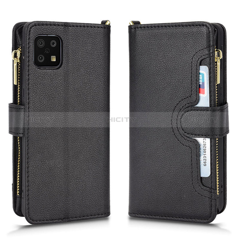 Custodia Portafoglio In Pelle Cover con Supporto BY2 per Sharp Aquos Sense6