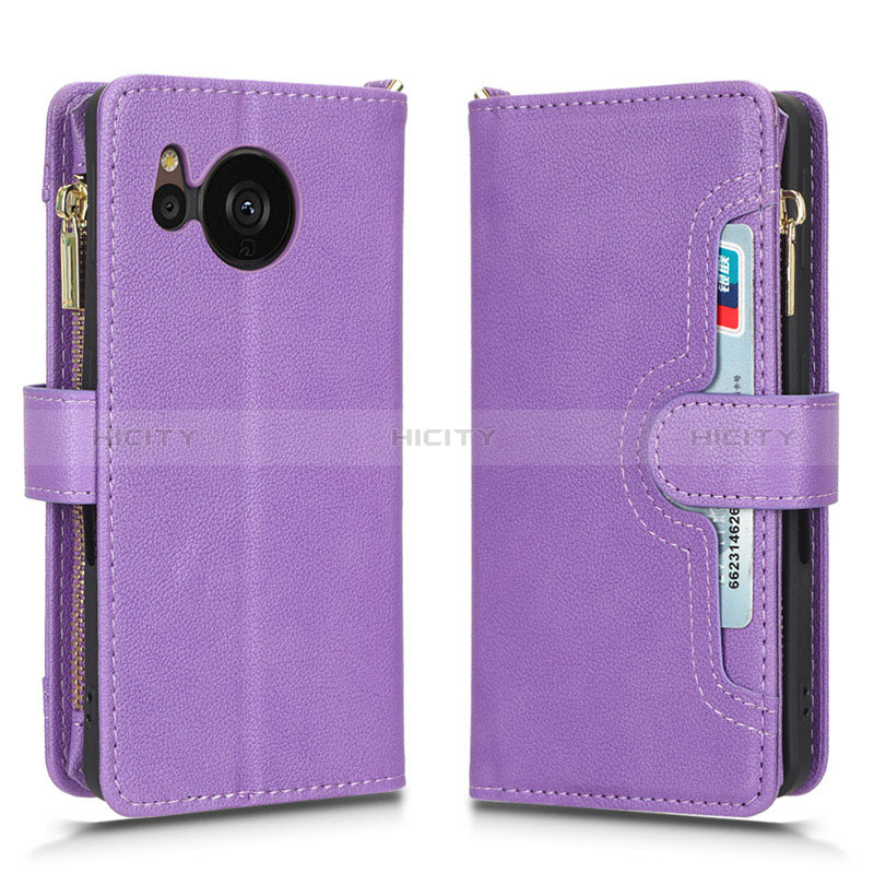 Custodia Portafoglio In Pelle Cover con Supporto BY2 per Sharp Aquos Sense7