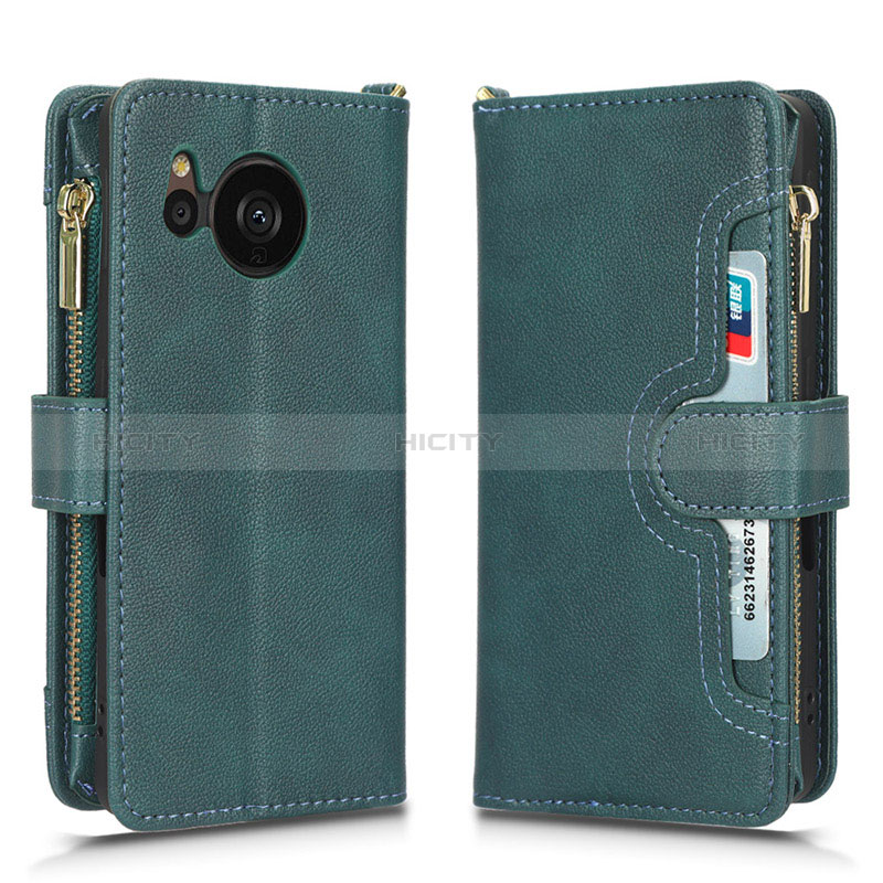 Custodia Portafoglio In Pelle Cover con Supporto BY2 per Sharp Aquos Sense7 Plus