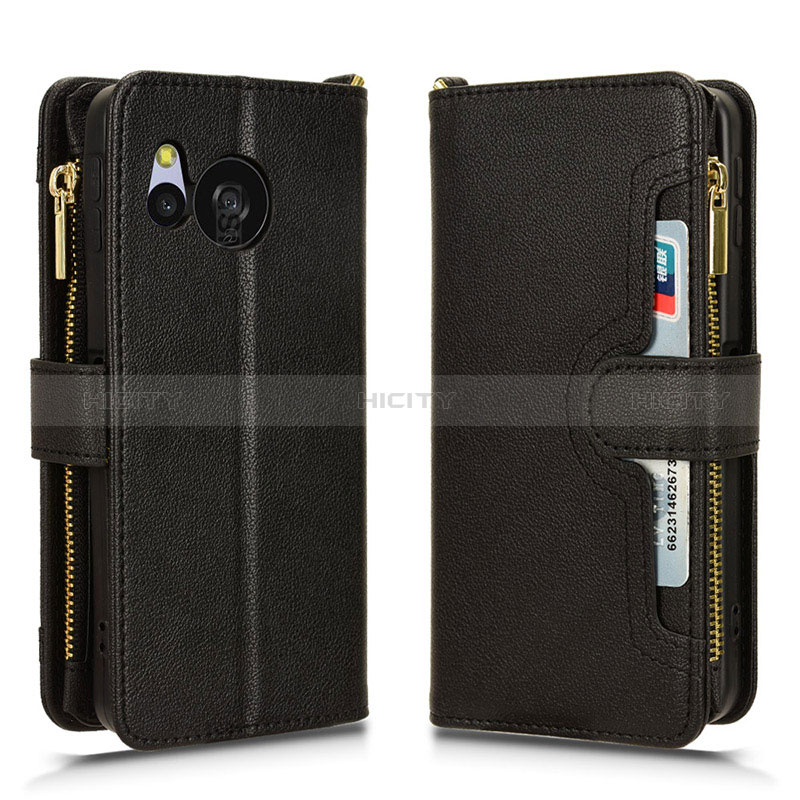 Custodia Portafoglio In Pelle Cover con Supporto BY2 per Sharp Aquos Sense8