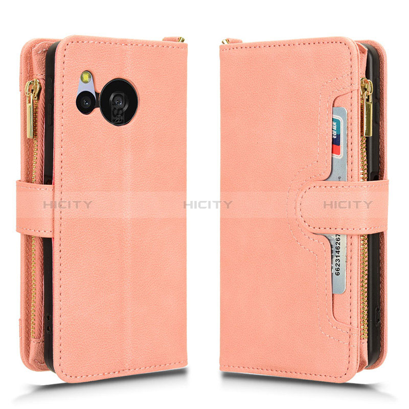 Custodia Portafoglio In Pelle Cover con Supporto BY2 per Sharp Aquos Sense8