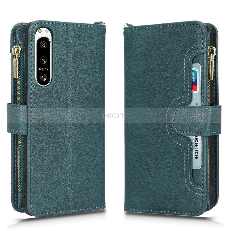 Custodia Portafoglio In Pelle Cover con Supporto BY2 per Sony Xperia 5 IV