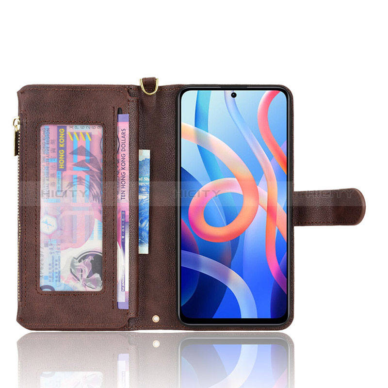 Custodia Portafoglio In Pelle Cover con Supporto BY2 per Xiaomi Poco M4 Pro 5G