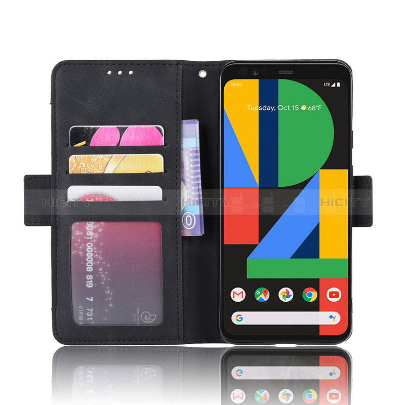 Custodia Portafoglio In Pelle Cover con Supporto BY3 per Google Pixel 4