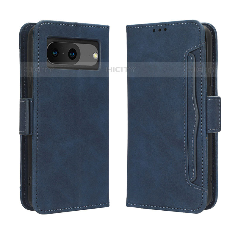 Custodia Portafoglio In Pelle Cover con Supporto BY3 per Google Pixel 8 5G Blu