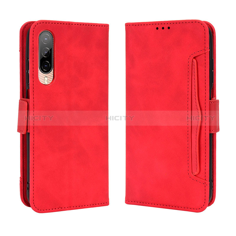 Custodia Portafoglio In Pelle Cover con Supporto BY3 per HTC Desire 22 Pro 5G Rosso