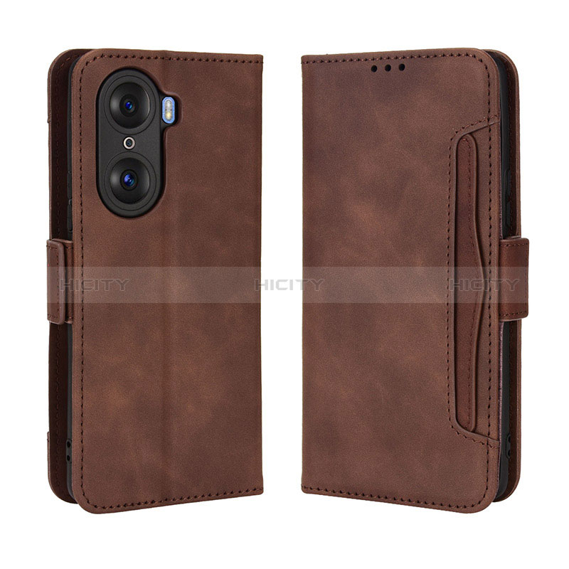 Custodia Portafoglio In Pelle Cover con Supporto BY3 per Huawei Honor 60 5G